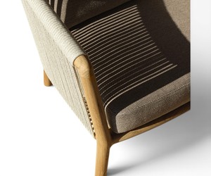 Sofá de Cuerda Moderno para Exteriores de 2 Plazas, Estructura de Madera de Teca Sin Tratar, Resistente a la Intemperie, con Cojines, Muebles de Jardín y Patio, Fabricante Jepara - Product Image 4