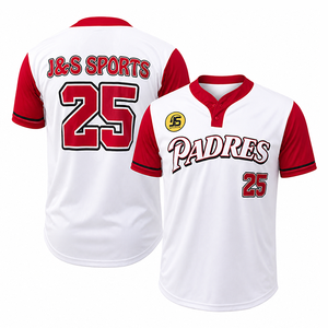 Camisetas de Béisbol Sublimadas Personalizadas Unisex, Tallas Grandes, 2 Botones, Transpirables, de Secado Rápido, Antibacterianas, Camisetas de Béisbol para Equipos, Venta al Por Mayor - Product Image 2
