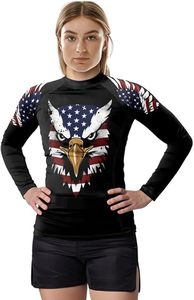 Custom Design Men's Long Sleeve Rashguard BJJ Compression Wear 100% Polyester Premium Quality OEM Service <b>Heat</b>-Transfer Printed - Product Image 3