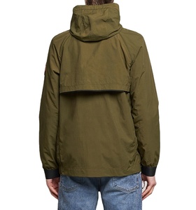 Custom Logo Street Wear Over Sized Lightweight Nylon Windbreaker <b>Jacket</b> Color Block <b>Zip</b> <b>Up</b> Hoodie Rain <b>Jacket</b> Printed Pattern - Product Image 2