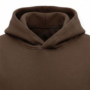 Sudadera con capucha vintage de algodón 100% de alto gramaje para hombre, larga, con lavado ácido, color liso, oversize, talla XS, de invierno, con forro polar, estampado personalizado - Product Image 4