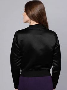 <b>Crop</b> Bomber <b>Jacket</b> Formal Wear Apparel Satin Embroidered Bomber Style Greek bomber <b>jacket</b> Custom Working Women <b>Jackets</b> Coats - Product Image 3
