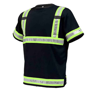 Chemise réfléchissante avec logo personnalisé, vêtements de travail haute visibilité pour les travailleurs de la construction, industriels, routiers et extérieurs, respirante - Product Image 1