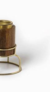 Quemador de Incienso de Madera Hecho a Mano con Soporte Metálico, Porta Incienso para el Hogar, Decoración de Mesa, Calidad de Exportación - Product Image 3