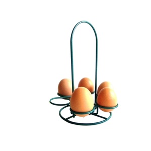 Latest Metal Spiral Egg With <b>Storage</b> Basket Egg Dispenser <b>For</b> Fresh Chicken Eggs <b>Storage</b> Holder <b>For</b> Farmhouse <b>Kitchen</b> Decor - Product Image 3