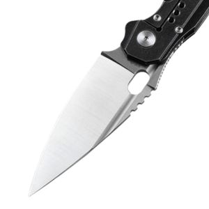 Couteaux de poche pliants haut de gamme avec lame à pointe affûtée, manche en métal texturé et tranchant de précision pour le camping en plein air - Product Image 2