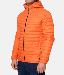 Fashion Design Winter Wear Waterproof Windproof Canvas Puffer <b>Jacket</b> for Men High Quality <b>Zip</b>-<b>Up</b> Hooded Coat - Product Image 3