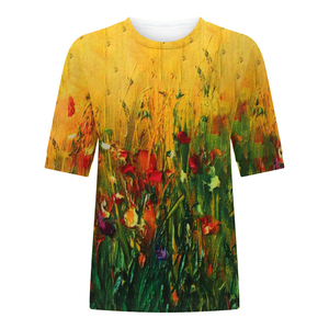 T-shirt de sublimation pour femme grande taille, prix avantageux, promotionnel, durable, dernier design, toutes les couleurs. - Product Image 4