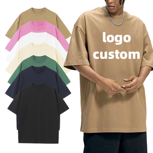 T-shirts pour hommes 100% coton tricoté respirant, coupe oversize unisexe, manches courtes, col rond, amples, basiques, imprimés ou vierges, style athlétique - Product Image 5