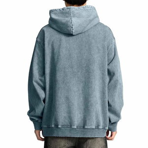 Sweat-shirts pour hommes de la série High Street, style délavé, effet vieilli, basiques, en mélange de coton, 100% coton, délavé à l'acide, fabriqués par le fabricant - Product Image 3