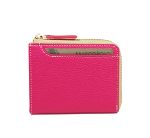 Highly Recommended Castello Unisex L-Shape <b>RFID</b> <b>Wallet</b> Genuine Italian Pebble Grain Leather Zipper Short Multiple Polyester - Product Image 3