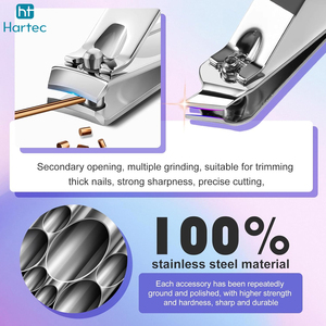 Custom Pouch Professional Stainless Steel Manicure and Pedicure Set Anti Slip Matte Finish Nail Clipper Care Set 30 Piece - Product Image 2