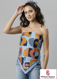 Foulards carrés légers et personnalisables, parfaits pour les promotions, les accessoires de mode et les cadeaux d'entreprise. - Product Image 6