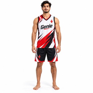 Conjunto de Uniforme de Baloncesto para Equipo, Camiseta y Pantalones Cortos, Transpirable, Ligero, Ropa Deportiva para Entrenamiento, Juego y Práctica - Product Image 1
