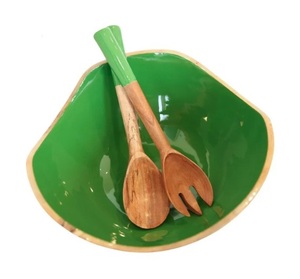 Bol de service en bois, vaisselle, ustensiles de cuisine, décoration intérieure, bol polyvalent en bois, bol en bois durable, artisanal - Product Image 2