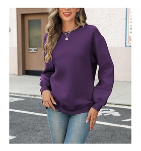 Sweat-shirt en coton pour femme, col rond, manches longues, coupe oversize, confortable, de luxe, meilleur prix, fabriqué au Bangladesh - Product Image 2