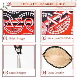 Regali per Donne DST Make Bag 1913 Sigma Theta, Borsa Cosmetica Stile 1, Regalo per Ragazze, Astuccio per Cosmetici - Product Image 4