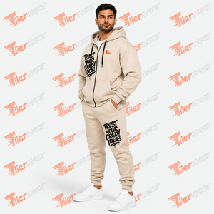 Conjunto Deportivo para Hombre, de Secado Rápido, Estilo Urbano, con Sudadera con Cremallera, 400 GSM, Felpa de Algodón, para Invierno, Gimnasio, Marca Privada OEM - Product Image 2