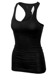 Débardeur tricoté à col rond pour femme, coupe ajustée, extensible, respirant, séchage rapide, mode décontractée d'été, vente en gros - Product Image 2