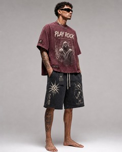 Ensemble court pour homme de haute qualité, respirant, personnalisable, t-shirt et short, ensemble deux pièces oversize, t-shirts et shorts pour homme - Product Image 4
