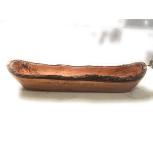 Cesta para Pan de Madera de Cedro Hecha a Mano con Acabado en Cuero, Venta al Por Mayor - Product Image 1
