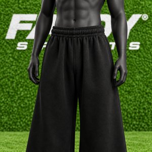 Unisex Heavyweight Cotton Wide Leg Sweatpants Loose Fit Casual Athletic <b>Trousers</b> Custom Logo Wholesale - Product Image 5