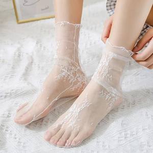 Chaussettes pour femmes, dernières tendances, chaussettes décontractées de haute qualité, chaussettes fines en coton pour l'été, antidérapantes, invisibles, courtes, respirantes - Product Image 1
