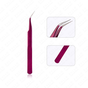 Straight & Curved Tip Stainless Steel Tweezers Nipper for Eyelash Extensions Pointed Precision <b>Tool</b> for Lash Application - Product Image 3