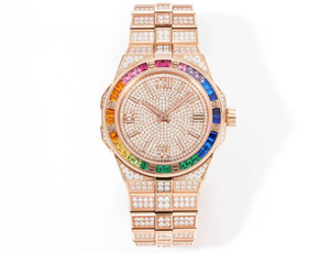 Reloj de Hombre Mecánico Automático, Elegante, Noble y Lujoso, con Bisel Incrustado de Diamantes Moissanite, para Eventos Casuales, de Negocios y Banquetes - Product Image 2