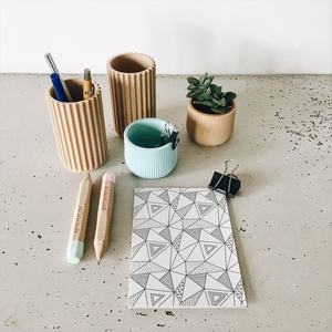 Minimalist Foldable Stainless Steel Work <b>Study</b> <b>Desk</b> Organizer Pen Holder Modern Pencil Holder Desktop Vase Style Office Home - Product Image 3