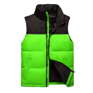 Custom Winter Fashion Stand Collar Thicken Cotton Warm Plain Sports Coats Puffer Padded Puffer <b>Vest</b> Jacket <b>Men's</b> <b>Vests</b> - Product Image 5
