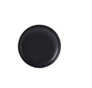 Stainless Steel Designer Charger <b>Plate</b> <b>Black</b> Matt Coated Hotel Restaurant Dinnerware Rounded Food Serving Charger <b>Plate</b> - Product Image 1