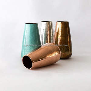 Vase à fleurs en métal finition royale pour une décoration élégante de la maison, table de salon, style d'intérieur, centre de table floral décoratif - Product Image 5