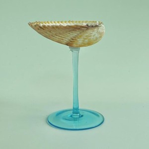 Copa de vino de cristal y concha marina, muy vendida, agrega sofisticación a cualquier presentación de bebidas, perfecta para temas de decoración moderna del hogar. - Product Image 5