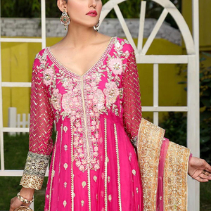 Broderie personnalisée, meilleure qualité en gros, robe de soirée, robe de mariage ou robe décontractée pour femmes / Nouvelles conceptions de robes pour femmes - Product Image 3