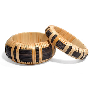 Bracelets pour femmes en rotin tressé naturel, nouvelle tendance, prix fabricant, vente chaude - Product Image 2
