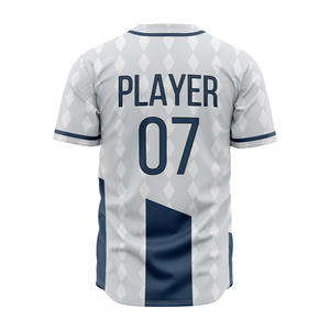 Nueva Camiseta de Béisbol Unisex de Alta Calidad con Estampado Personalizado, 100% Poliéster, Transpirable, Antibacteriana, Tallas Grandes, Camisetas de Softbol - Product Image 3