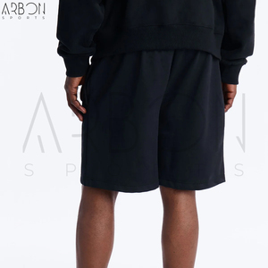 Shorts en tricot personnalisés avec logo, design tendance, pour hommes, en coton mélangé de haute qualité, vêtements décontractés, streetwear, mode, fabrication OEM ODM - Product Image 2