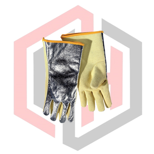 Gants de sécurité en cuir aluminisé pour pompiers, anti-chaleur, anti-impact, durables, respirants, sans silicone, sans poudre - Product Image 3