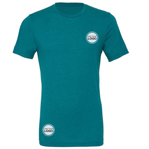 Camisetas de Manga Corta con Cuello Redondo, Corte Regular, para Fitness, Casuales, de Algodón/Fibra de Bambú, Ecológicas, Transpirables, para Hombre, al por Mayor - Product Image 3
