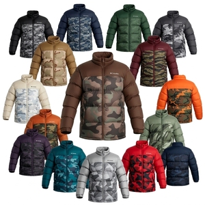 100% Polyester <b>Padded</b> Puffer Customized Camouflage Casual Jacket Zipper Closure Regular Fitted Winter Uniform Protective Jacket - Product Image 1