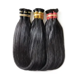 Extensiones de Cabello Indio Remy Virgen Negro Natural, Liso y Largo, Doble Trama, Base de Seda, 100% Densidad, Color y Estilo Personalizables 1 - Product Image 5