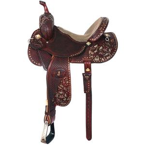 Silla de Montar Inglesa Hecha a Mano de Cuero de Búfalo Genuino Ecológico para Carreras de Caballos, Duradera, Suave y Cómoda, con Estructura de Madera y Alfombrillas para Caballos - Product Image 2