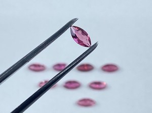 Turmalina Rosa Facetada en Forma de Marquesa, Gema Suelta Calibrada, Lote para Fabricación de Joyería Natural - Product Image 6