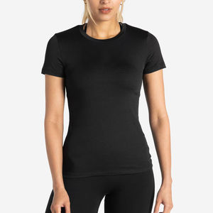 Nouveau design 2026 – T-shirts respirants en coton épais, coupe classique, t-shirts vierges pour femmes, coupe ajustée, 100 % coton, pour filles - Product Image 1