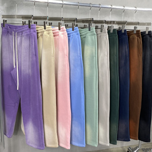 Custom Printed Polyester Cotton Men’s Fleece Sweatpants Quick Dry Breathable Casual <b>Drawstring</b> <b>Trousers</b> OEM - Product Image 2