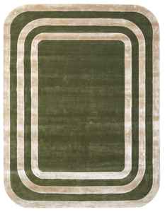 Tapis de luxe en laine et viscose tufté à la main – Tapis design moderne sur mesure pour salon et hôtel - Product Image 4