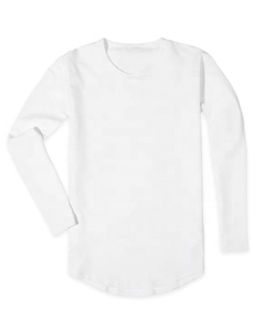 <b>Men's</b> 100% Organic Cotton Long Sleeve <b>Turtleneck</b> T-shirt <b>Men</b> Single Jersey Enzyme Wash Eco-Friendly Hot Selling <b>Men's</b> T-Shirt - Product Image 2