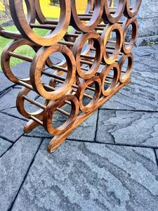 Porte-bouteilles en bois de grande taille, élégant et pratique pour les buffets, les événements, les fêtes et les bars à domicile, présentant plusieurs bouteilles de manière soignée - Product Image 4