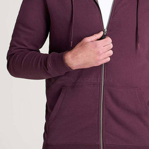 Sweat à capuche zippé pour homme au design élégant, léger et confortable, idéal pour la course à pied et le style streetwear. - Product Image 5
